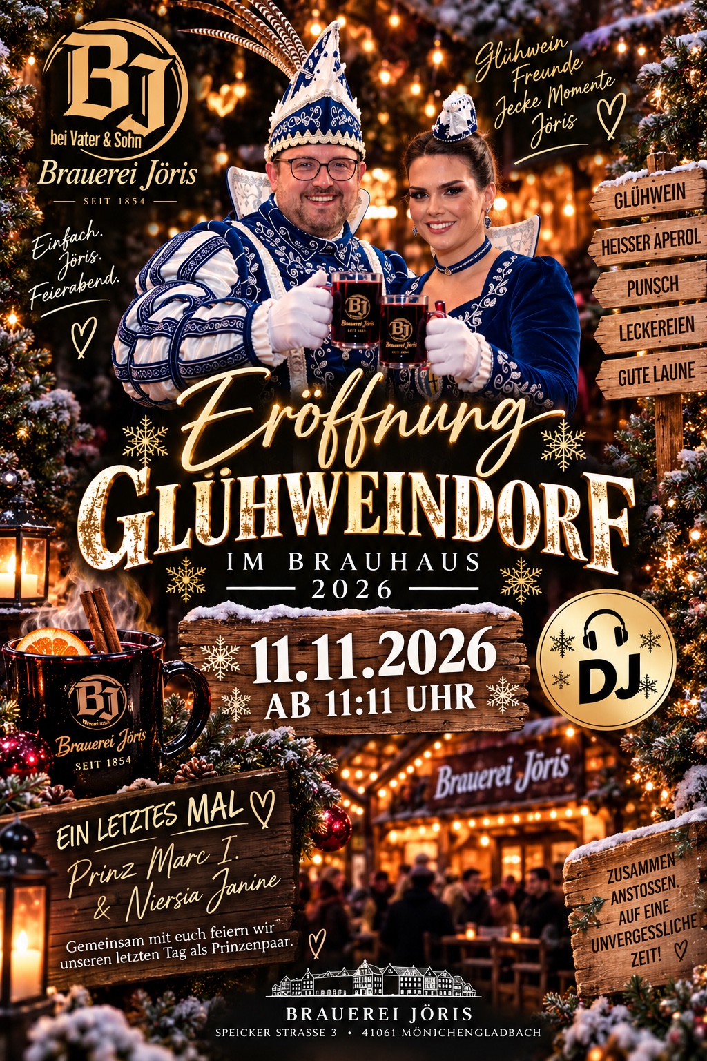 Plakat Eröffnung Glühweindorf